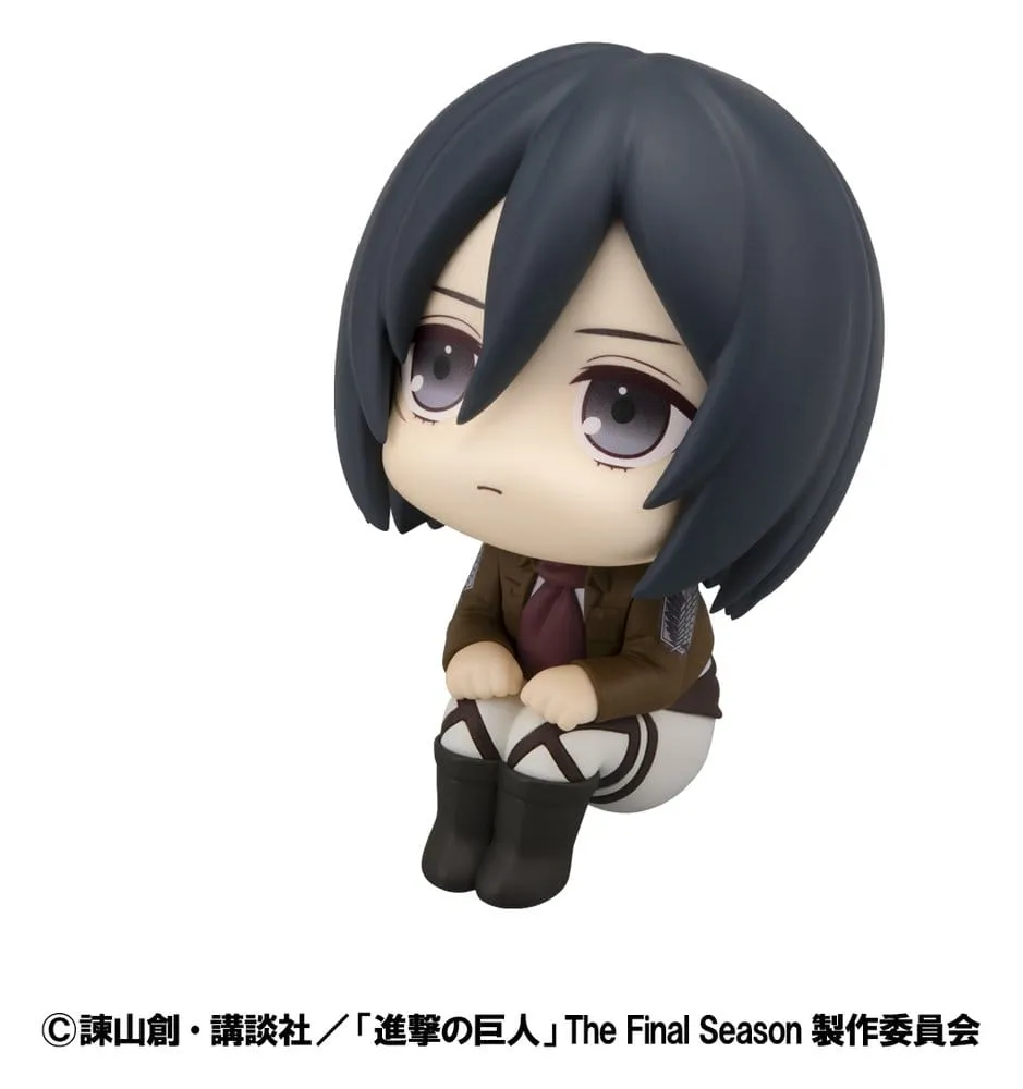 Attack on Titan Look Up PVC Statues Levi Cleaning up Ver. & Mikasa Ackerman (with gift) 11 cm